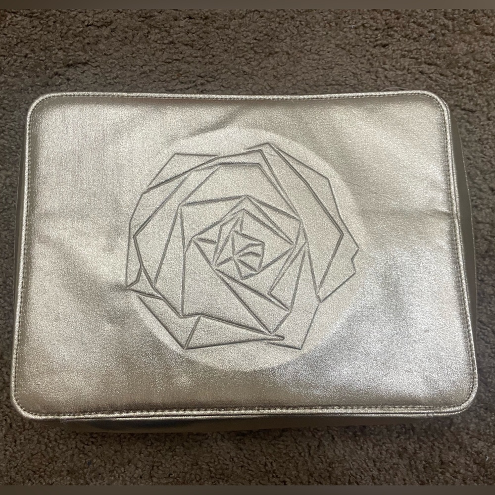 Gold Lancôme Makeup Bag